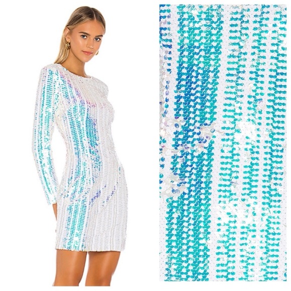 ELLIATT Blondie Sequin Dress in Iridescent 💎 - Picture 14 of 14